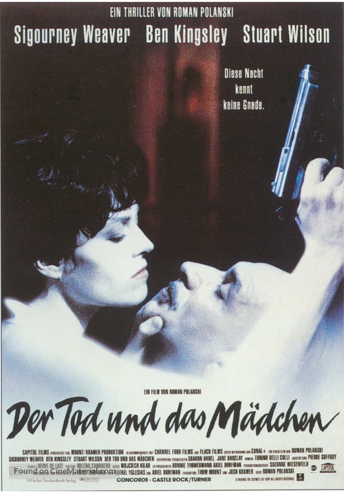 Death and the Maiden - German Movie Poster