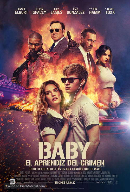Baby Driver - Colombian Movie Poster