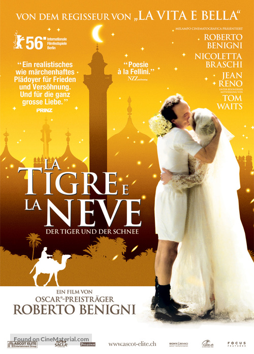 Tigre e la neve, La - Swiss poster