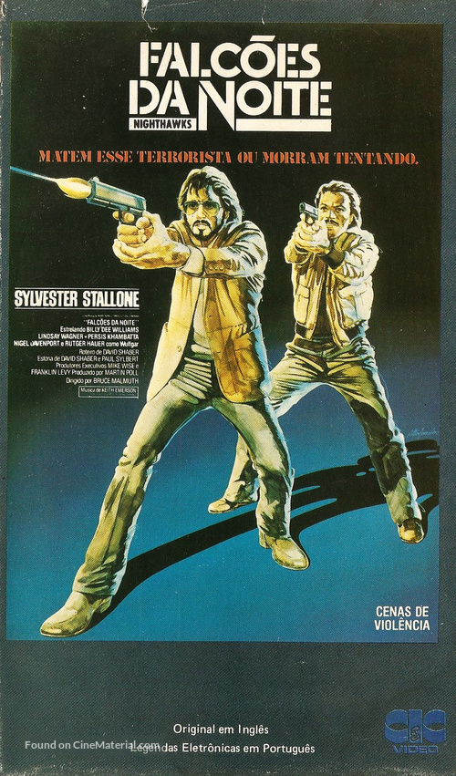 Nighthawks - Brazilian VHS movie cover