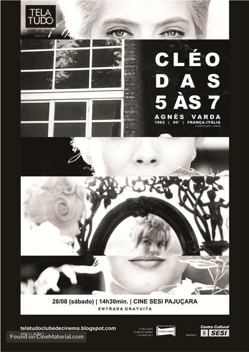 Cl&eacute;o de 5 &agrave; 7 - Brazilian Movie Poster