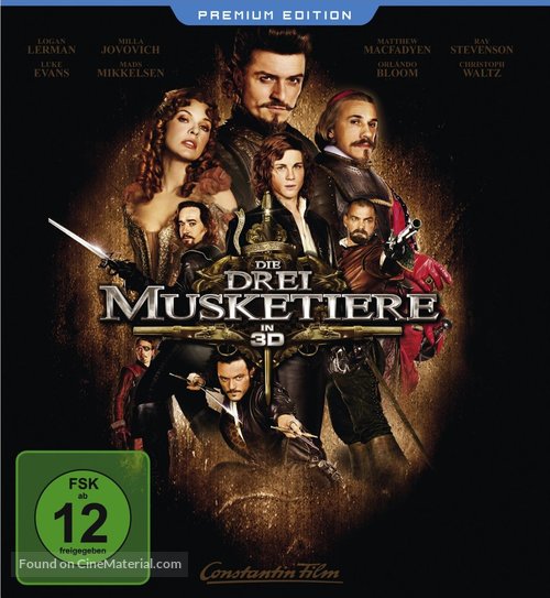 The Three Musketeers - German Blu-Ray movie cover