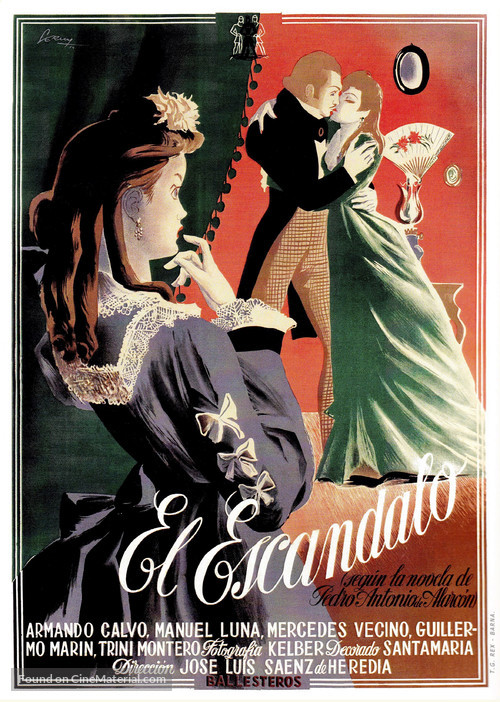 El esc&aacute;ndalo - Spanish Movie Poster