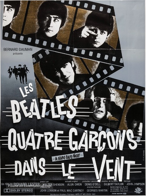 A Hard Day&#039;s Night - French Re-release movie poster