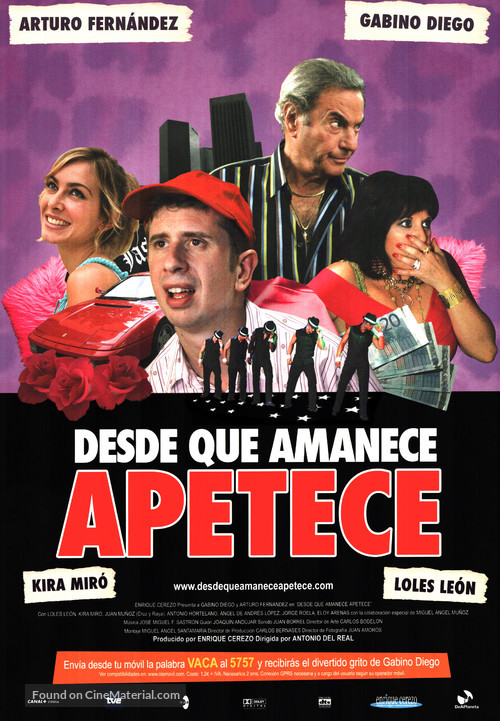 Desde que amanece apetece - Spanish Movie Poster