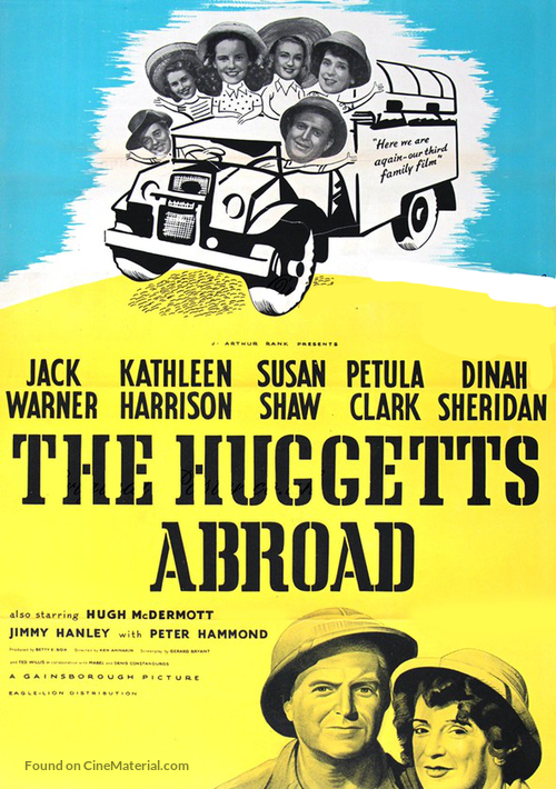 The Huggetts Abroad - British Movie Poster