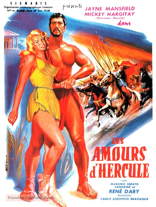 Gli amori di Ercole - French Movie Poster