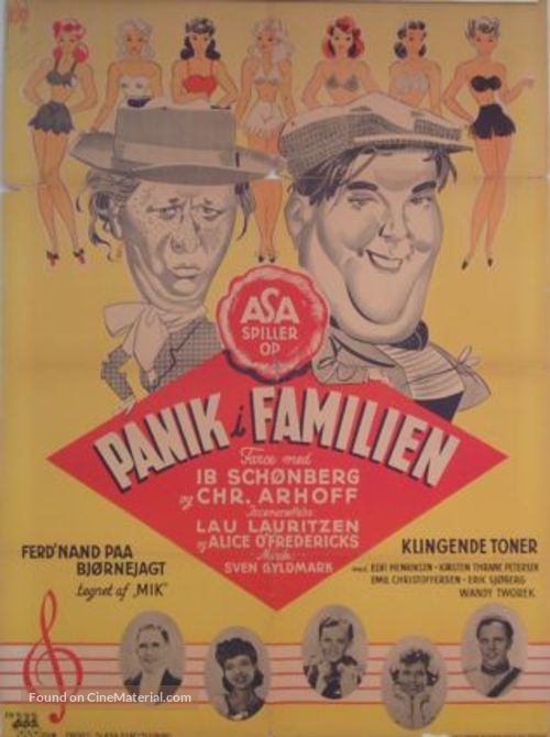 Panik i familien - Danish Movie Poster