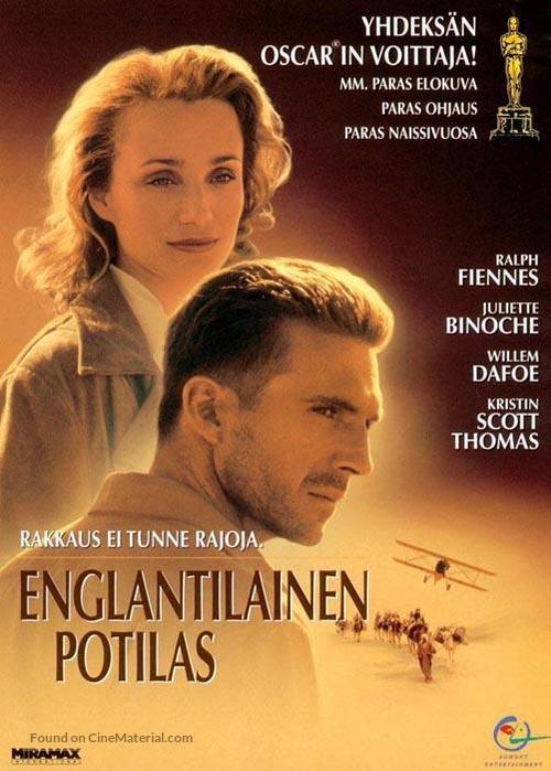 The English Patient - Finnish DVD movie cover