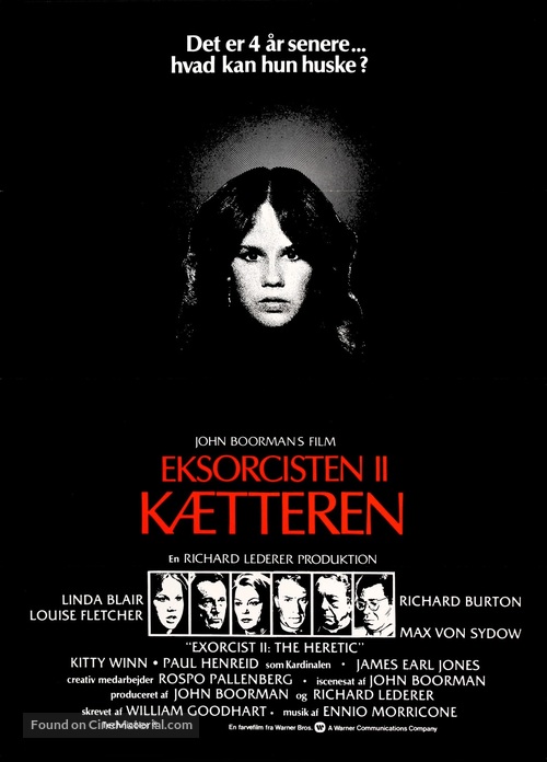 Exorcist II: The Heretic - Danish Movie Poster