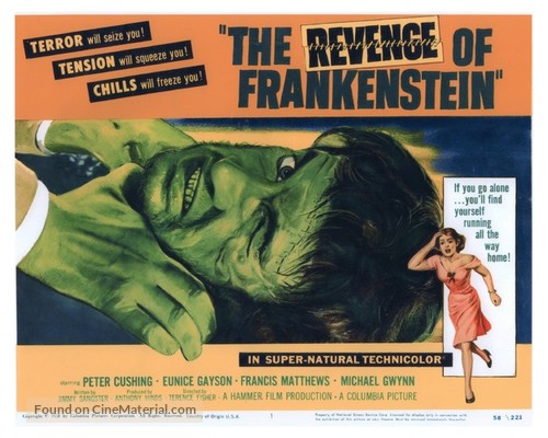 The Revenge of Frankenstein - Movie Poster