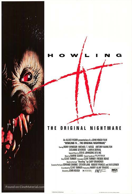 Howling IV: The Original Nightmare - Movie Poster