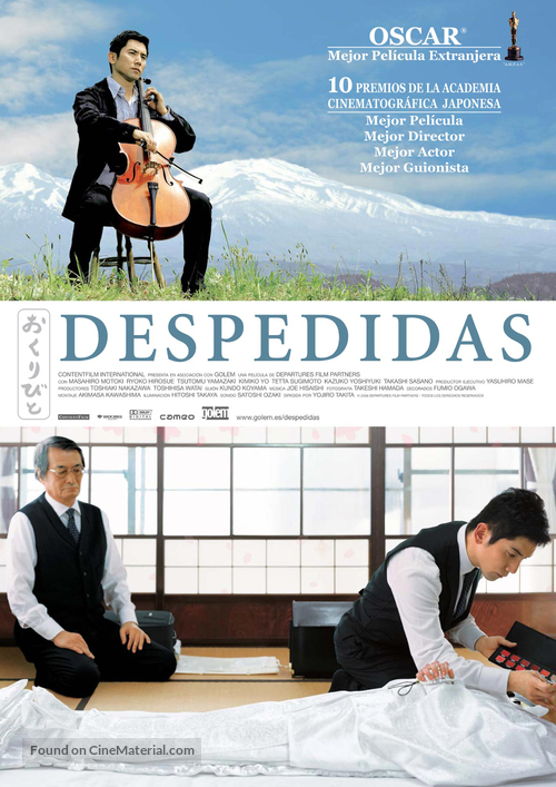 Okuribito - Spanish Movie Poster