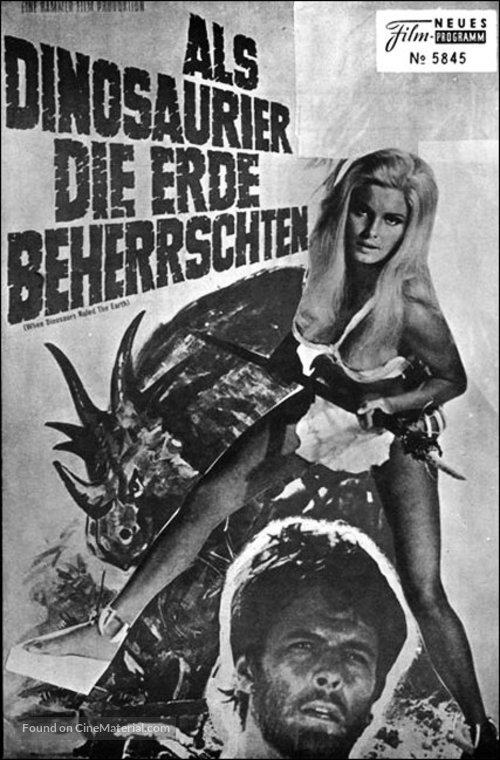 When Dinosaurs Ruled the Earth - German poster