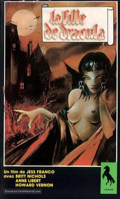 Fille de Dracula, La - French VHS movie cover