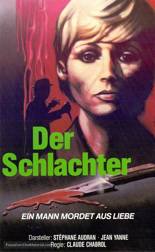 Le boucher - German VHS movie cover