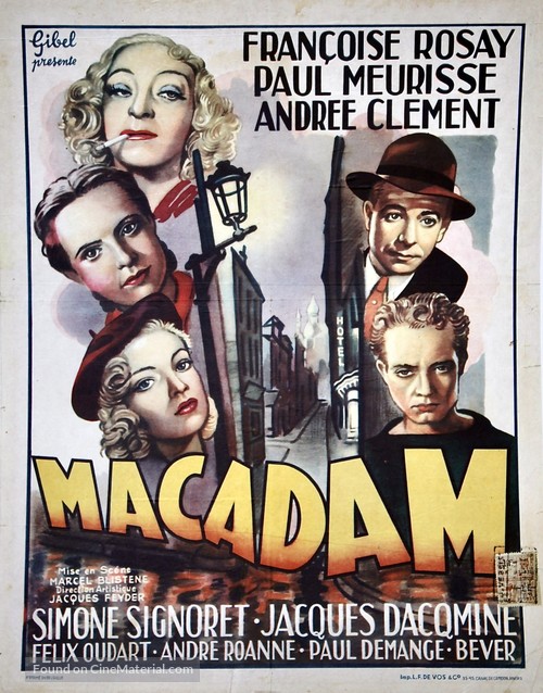 Macadam - Belgian Movie Poster