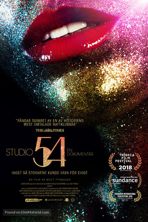 Studio 54 - Swedish Movie Poster