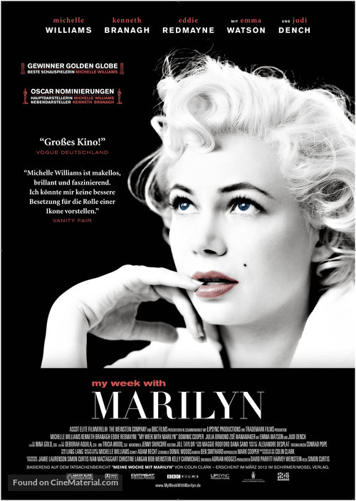 My Week with Marilyn - German Movie Poster