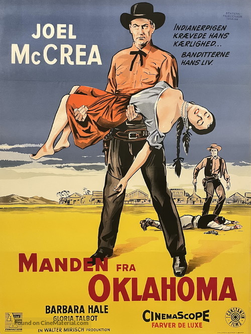 The Oklahoman - Danish Movie Poster