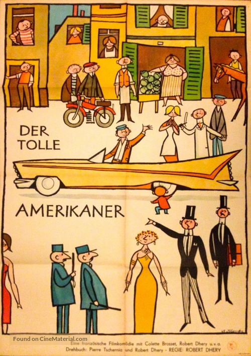 La belle Am&eacute;ricaine - German Movie Poster