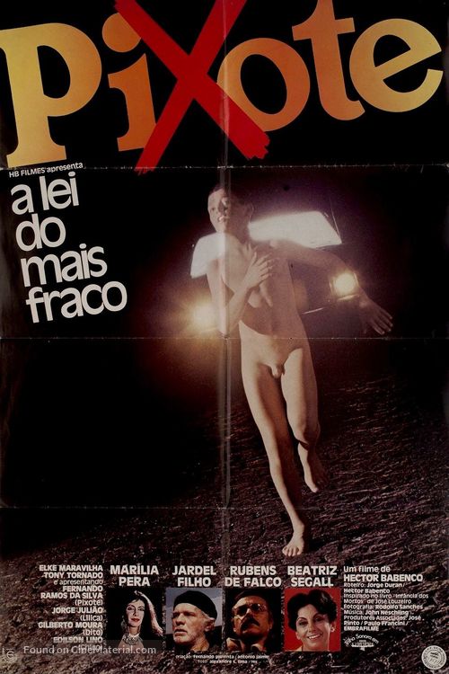 Pixote: A Lei do Mais Fraco - Brazilian Movie Poster