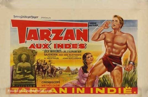 Tarzan Goes to India - Belgian Movie Poster