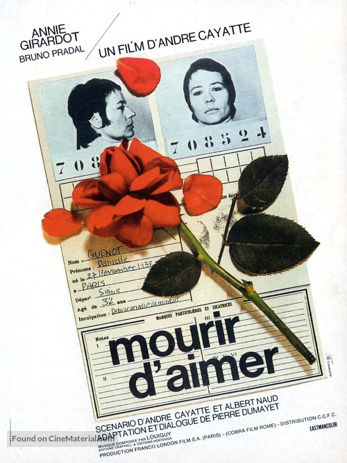 Mourir d&#039;aimer - French Movie Poster