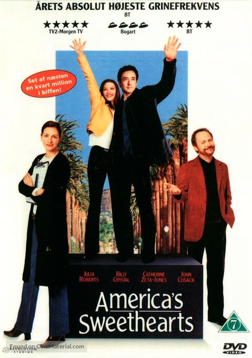America&#039;s Sweethearts - Danish DVD movie cover