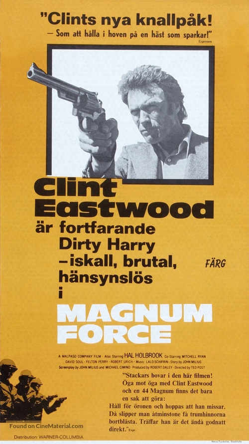 Magnum Force - Swedish Movie Poster