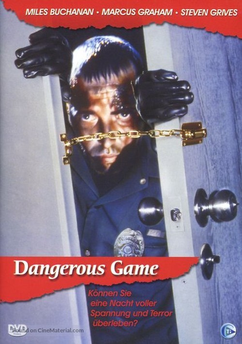 Dangerous Game - German DVD movie cover
