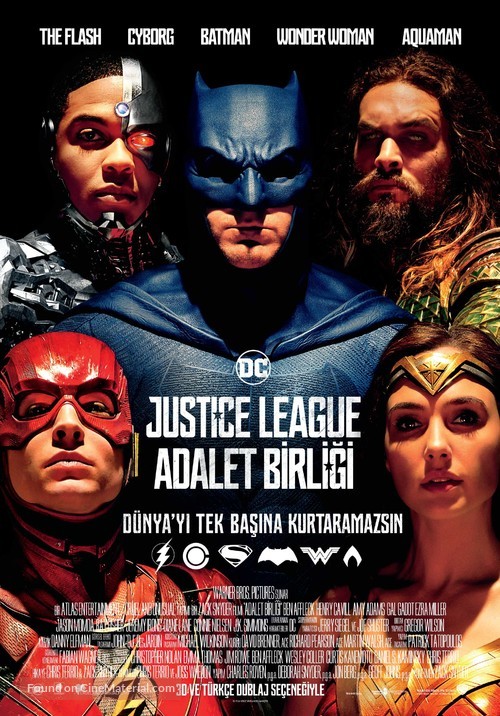 Justice League - Turkish Movie Poster