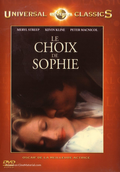 Sophie&#039;s Choice - French Movie Cover