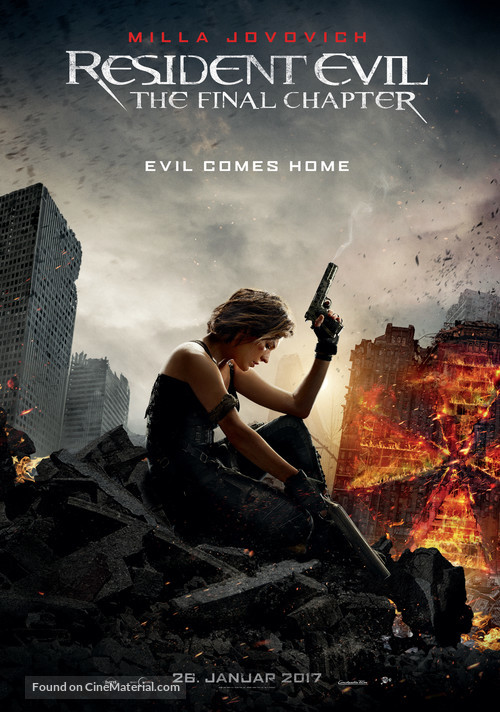 Resident Evil: The Final Chapter - Swiss Movie Poster