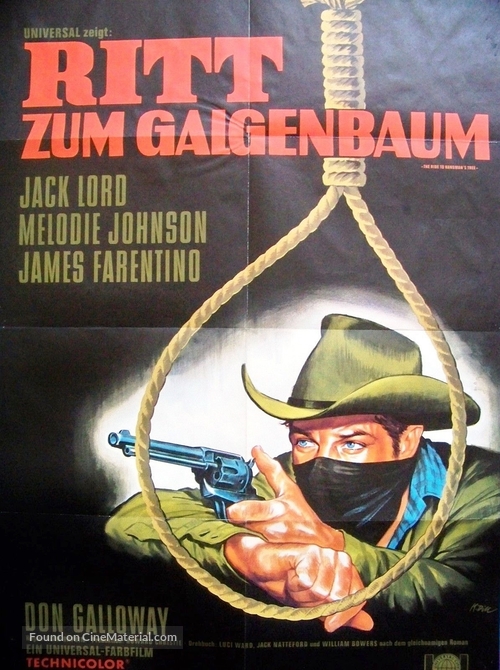 Ride to Hangman&#039;s Tree - German Movie Poster