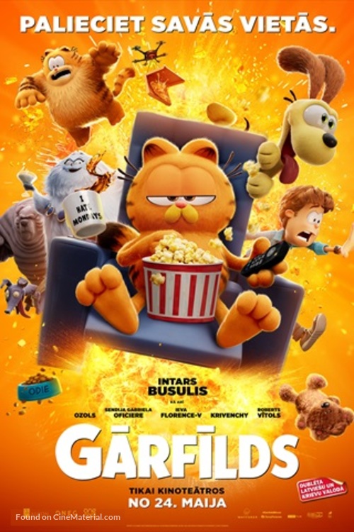 The Garfield Movie - Latvian Movie Poster