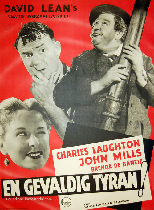 Hobson&#039;s Choice - Danish Movie Poster