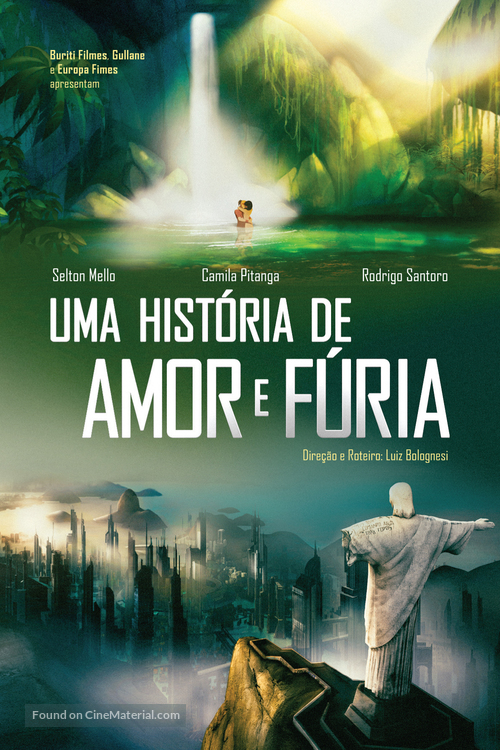 Uma Hist&oacute;ria de Amor e F&uacute;ria - Brazilian DVD movie cover