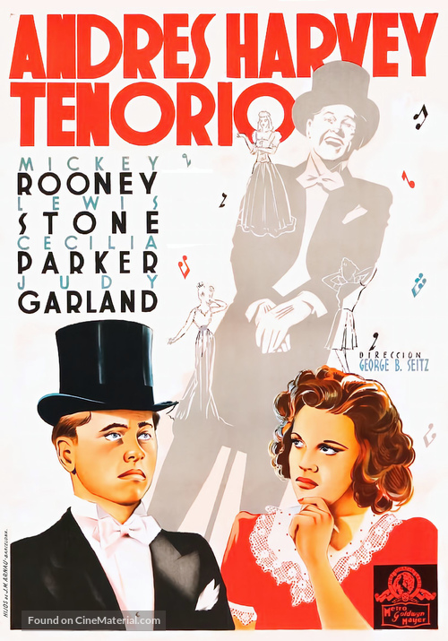 Andy Hardy Meets Debutante - Spanish Movie Poster