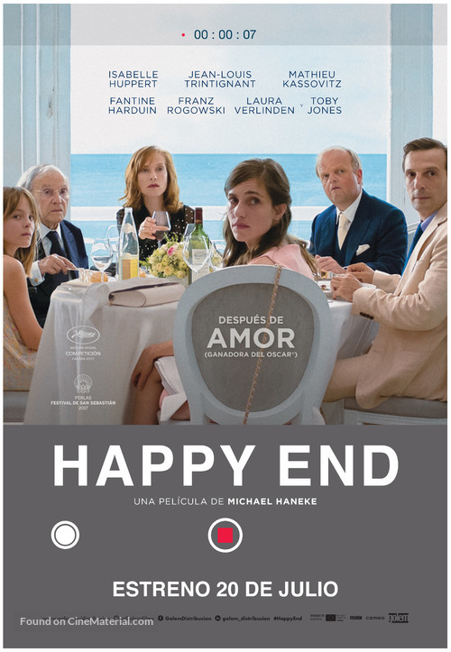 Happy End - Spanish Movie Poster