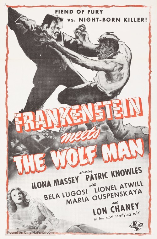 Frankenstein Meets the Wolf Man - Movie Poster