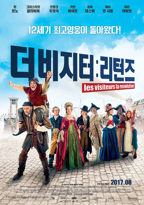 Les Visiteurs: La R&eacute;volution - South Korean Movie Poster
