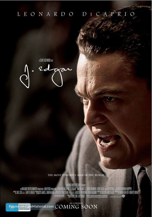 J. Edgar - Australian Movie Poster