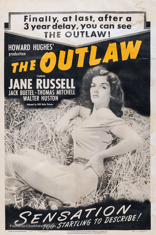The Outlaw - Re-release movie poster