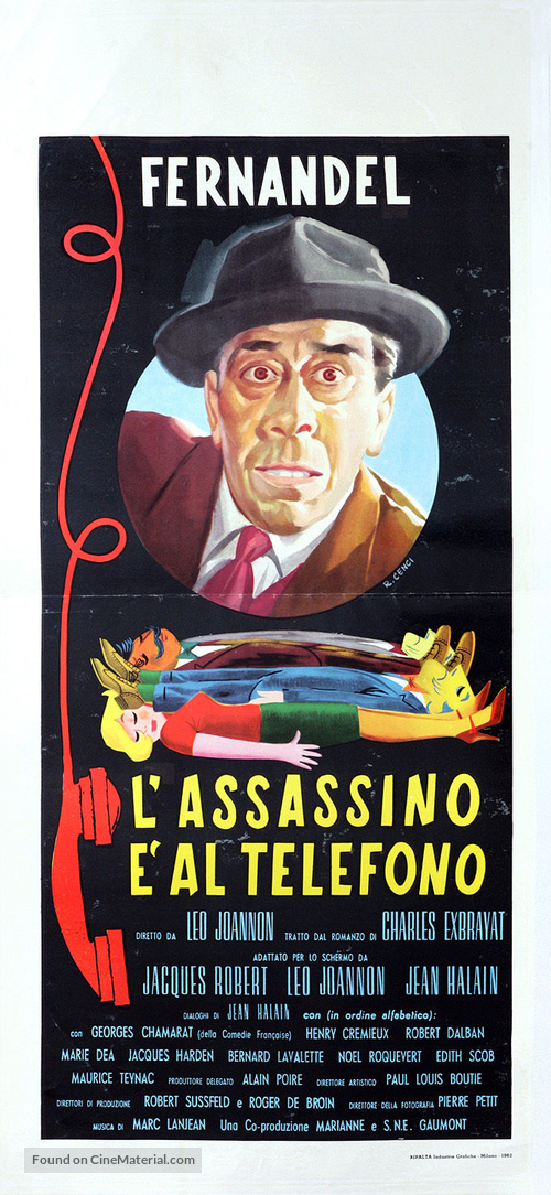L&#039;assassin est dans l&#039;annuaire - Italian Movie Poster