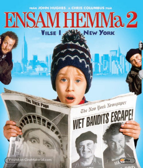 Home Alone 2: Lost in New York - Swedish Blu-Ray movie cover