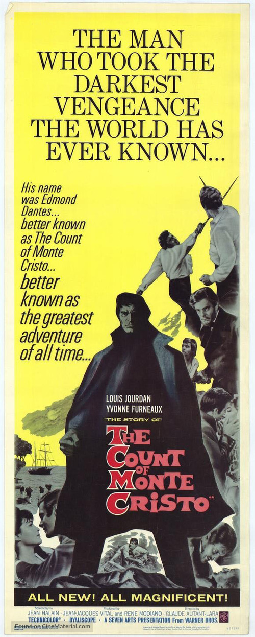 Le Comte De Monte Cristo 1961 Movie Poster