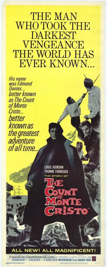 Le Comte De Monte Cristo 1961 Movie Poster Le Comte De Monte Cristo 1961 Movie Poster