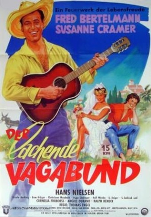 Der lachende Vagabund - German Movie Poster