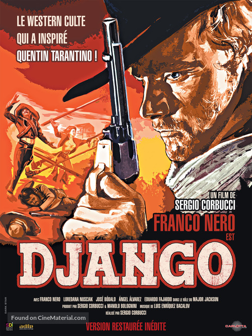 Django - French Re-release movie poster